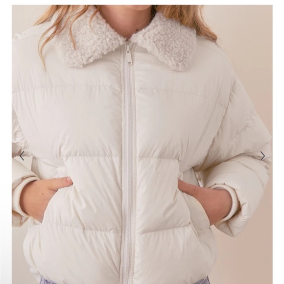 Marine Layer Charlotte Crop Puffer Jacket | Down Filled Puffer | Size XS - Picture 4 of 13